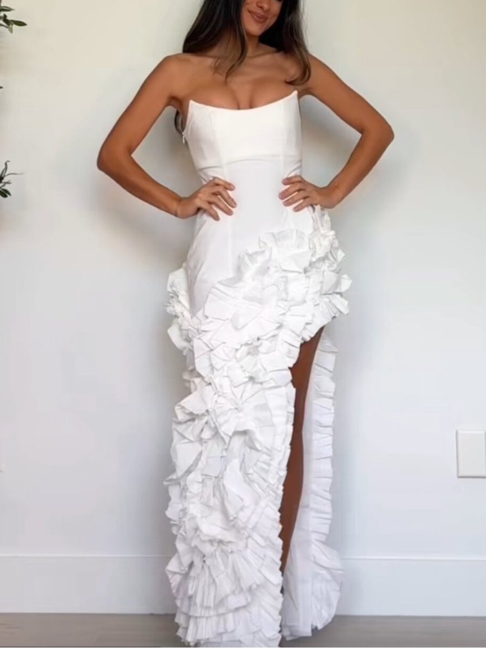 NBD Arabella Gown in White sz XXS